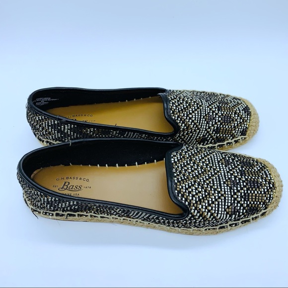 EUC G. H. Bass & Co. Jenna Slip On Espadrille Flats Size 6 - Picture 5 of 7